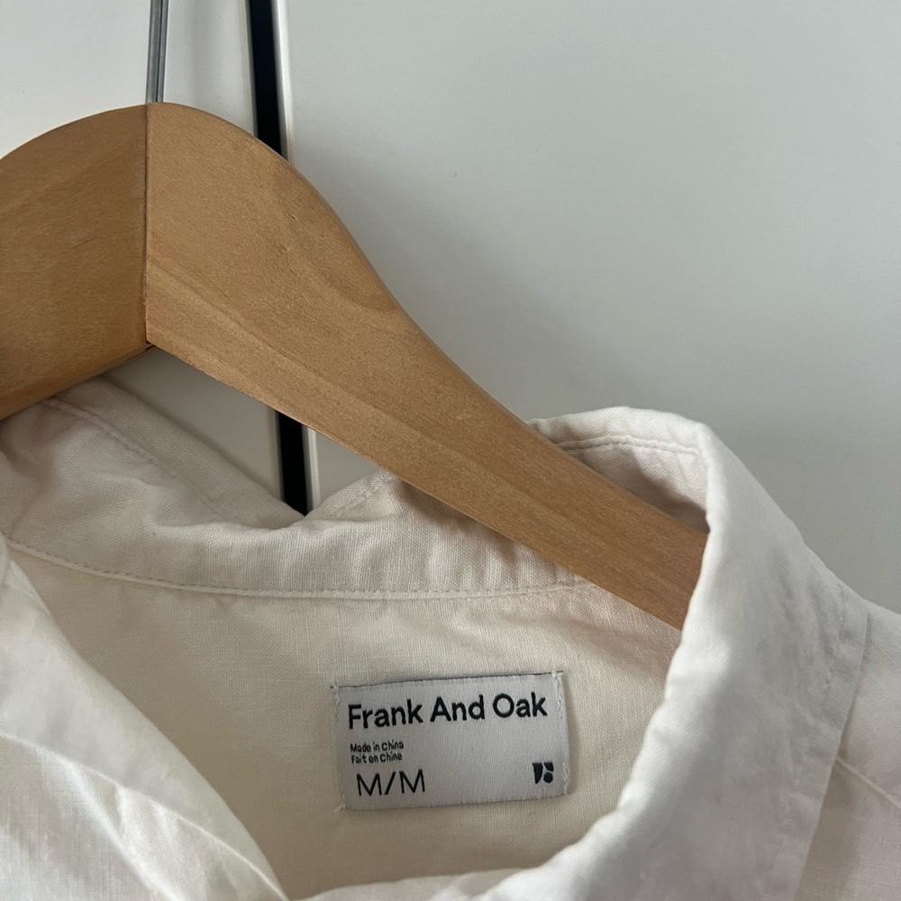 Frank & Oak Off-White Dress Shirt - Picture 2 of 2